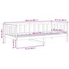 vidaXL Dagbädd honungsbrun massiv furu 90x200 cm
