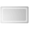 vidaXL LED Badrumsspegel med spegel Transparent 50 x 30 cm h&auml;rdat glas