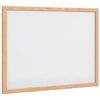 vidaXL Magnetisk whiteboard med ram i massiv furu 40x30 cm