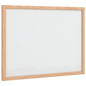 vidaXL Magnetisk whiteboard med ram i massiv furu 40x30 cm