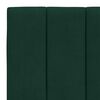 vidaXL Headboard Cushion "Hanko" Dark Green 90 cm Velvet