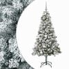 vidaXL Konstgjord julgran med kulor 120 cm 150 LED-lampor Varmvit