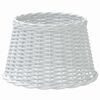 vidaXL Lampsk&auml;rm vit &Oslash;45x28 cm korgmaterial