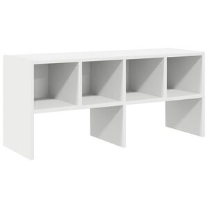 vidaXL Skohylla stapelbar vit 89,5x30x40 cm
