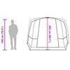 vidaXL Campingtält tunnel 4 personer grön vattentätt