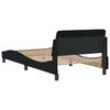 vidaXL Bed Frame "Dover" Black 100x200 cm Fabric