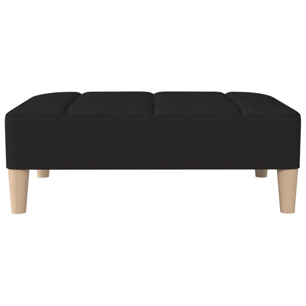 vidaXL Fotpall svart 78x56x32 cm tyg
