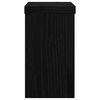 vidaXL Växtställ 2 pcs Svart Ek 10 x 10 x 18 cm Konstruerat trä