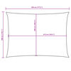 vidaXL Solsegel oxfordtyg rektangulärt 3x4,5 m antracit