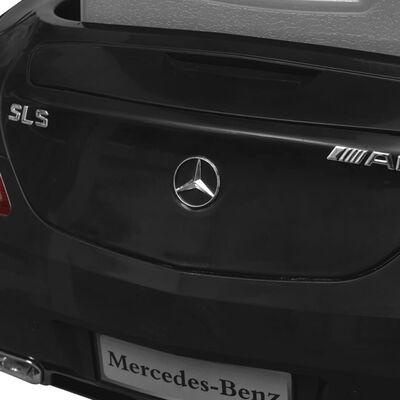 Elbil för barn Mercedes Benz SLS AMG med fjärrkontroll svart 6 V