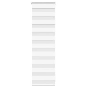 vidaXL Rullgardin zebra vit 40x100 cm tyg bredd 35,9 cm polyester