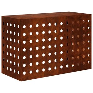 vidaXL T&auml;ckning f&ouml;r Luftkonditionering Rostig 90 x 40 x 60 cm