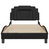 vidaXL Bed Frame "Viana" without Mattress Black 100x203 cm Faux Leather