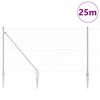vidaXL St&auml;ngselstolpe Silver 25 x 1,4 m (25 mm n&auml;t) St&aring;l