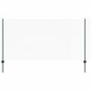vidaXL Sexkantigt staket med stolpe 100 x 1,2 m PVC-belagda st&aring;l Gr&ouml;n