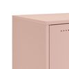 vidaXL Skänk rosa 100,5x39x72 cm stål