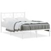vidaXL S&auml;ngram med huvudgavel metall vit 120x200 cm
