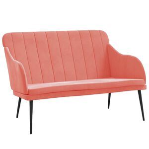 VidaXL B&auml;nk rosa 110x76x80 cm sammet