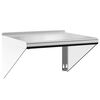 vidaXL V&auml;gghylla 50x45x31 cm silver rostfritt st&aring;l