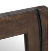 vidaXL Badrumsspegel Brun 70 x 50 x 2,5 cm Glas och Massiv Mango Tr&auml;