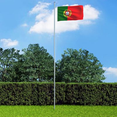vidaXL Portugals flagga 90x150 cm