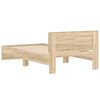 vidaXL S&auml;ngram utan madrass med huvudgavel sonoma-ek 100x200 cm