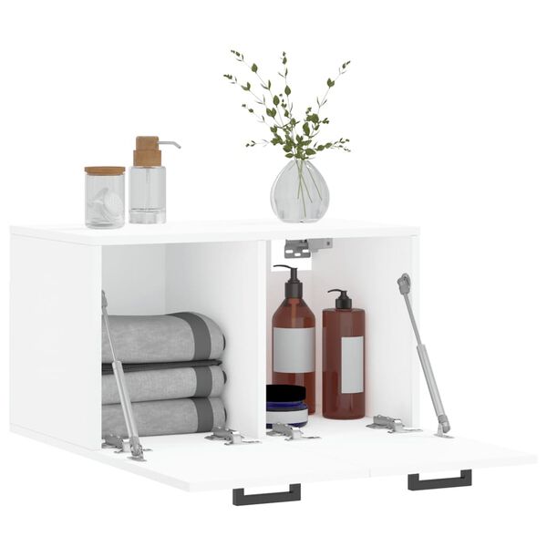 vidaXL V&auml;ggsk&aring;p vit 60x36,5x35 cm konstruerat tr&auml;