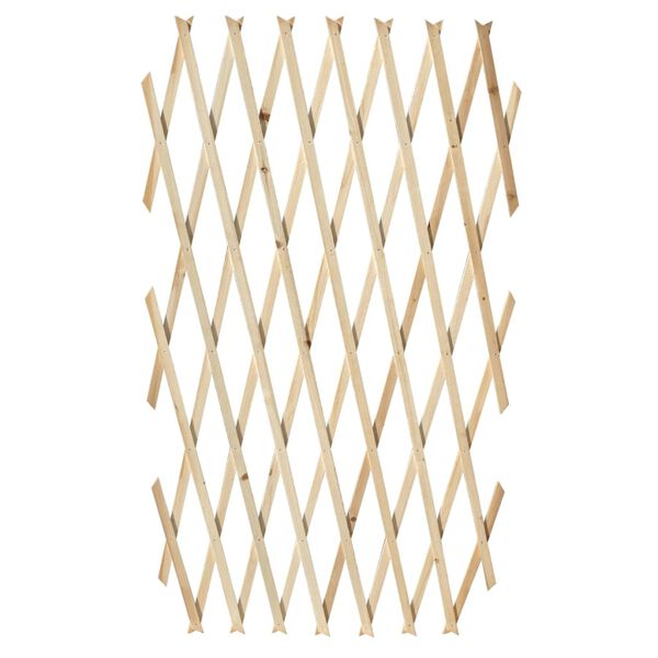 vidaXL Spaljéstaket 5 st massivt trä 180 x 90 cm