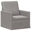 vidaXL Enkel soffa Ljusgr&aring; 70 x 81 x 82 cm Sammet (V)
