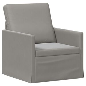 vidaXL Enkel soffa Ljusgr&aring; 70 x 81 x 82 cm Sammet (V)