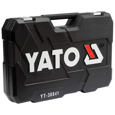 YATO Spärrhandtag för hylsnyckelsats 216 delar YT-38841