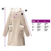 vidaXL Filt-hoodie Beige m Fleece och Flanell