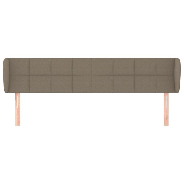 vidaXL S&auml;nggavel med kanter taupe 183x23x78/88 cm tyg