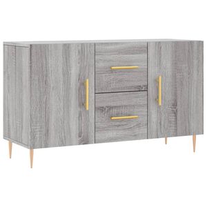 vidaXL Sk&auml;nk gr&aring; sonoma 100x36x60 cm konstruerat tr&auml;