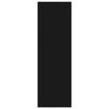 vidaXL Bokhylla svart 40x24x75 cm konstruerat trä