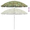vidaXL Badparasol Kamouflage 161 x 193 cm Polyester