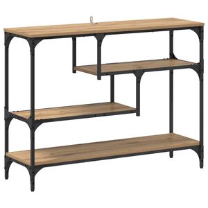 vidaXL Konsolbord Artisan Ek 100 x 30 x 75 cm Konstruerat tr&auml;