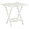 vidaXL Caf&eacute;bord vit 46x46x47 cm massivt akaciatr&auml;