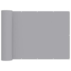 vidaXL Balkongsk&auml;rm 150 x 200 cm Tyg med PU-bel&auml;ggning Ljusgr&aring;