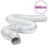 vidaXL Ventilationskanal aluminium 6 m &Oslash;15 cm