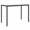 vidaXL Barbord Vit 150 x 80 x 105 cm Massiv furu