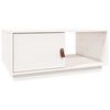vidaXL Soffbord vit 80x50x35,5 cm massiv furu
