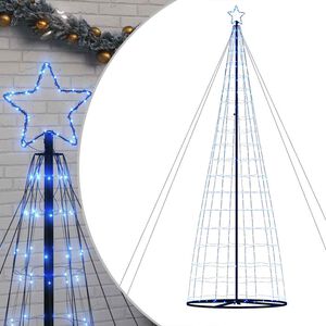 vidaXL LED julgran 1534 LEDs bl&aring; 500 cm
