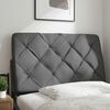 vidaXL Headboard Cushion Dark Grey 90 cm Fabric