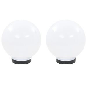vidaXL Globlampa LED set 2 st sf&auml;riska 20 cm PMMA