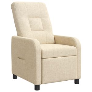 vidaXL Recliner Gr&auml;ddvit Tyg