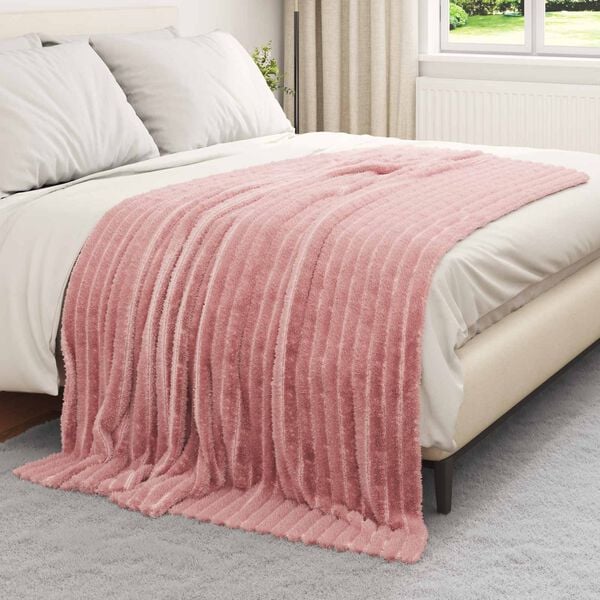 vidaXL Filtar 6 pcs Rosa 200 x 150 cm Fleece