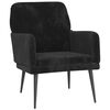 vidaXL F&aring;t&ouml;lj svart 62x79x79 cm sammet