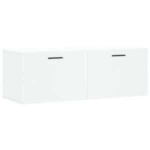 vidaXL V&auml;ggsk&aring;p vit 100x36,5x35 cm konstruerat tr&auml;