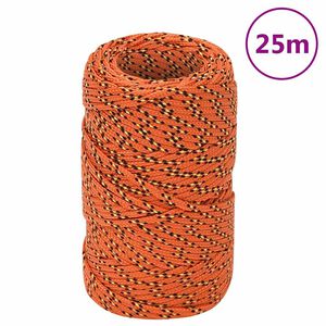 vidaXL B&aring;tlina orange 2 mm 25 m polypropen